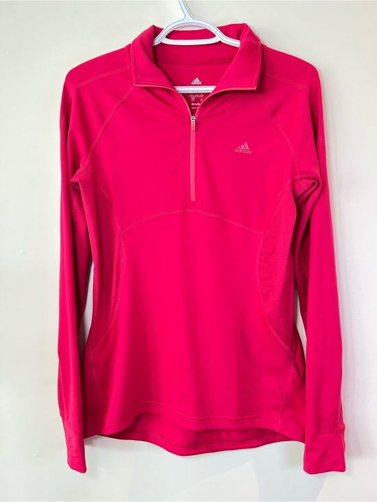 adidas Tops - Adidas Women's Size Small Hot Pink Half-Zip Minimalist Performance Top